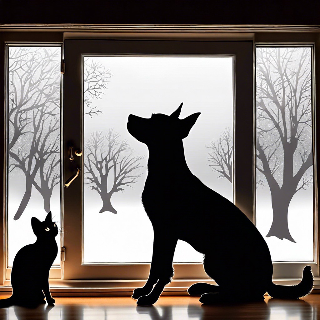 custom pet portraits – silhouettes of pets for animal lovers