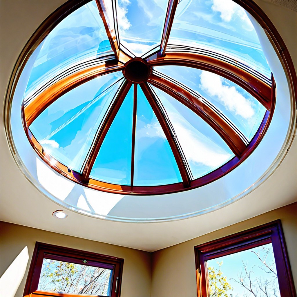 domed acrylic skylights