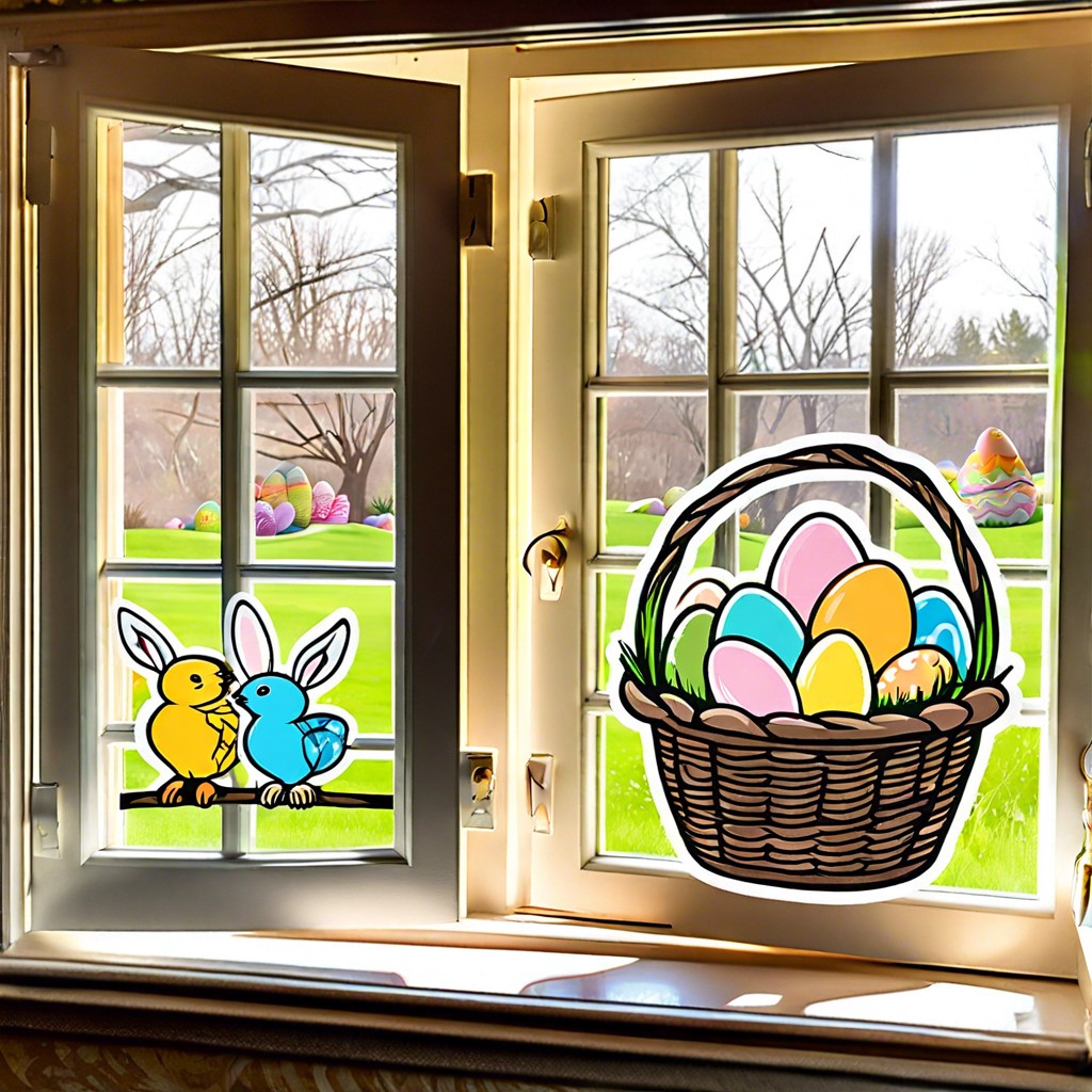 easter basket vinyl decals