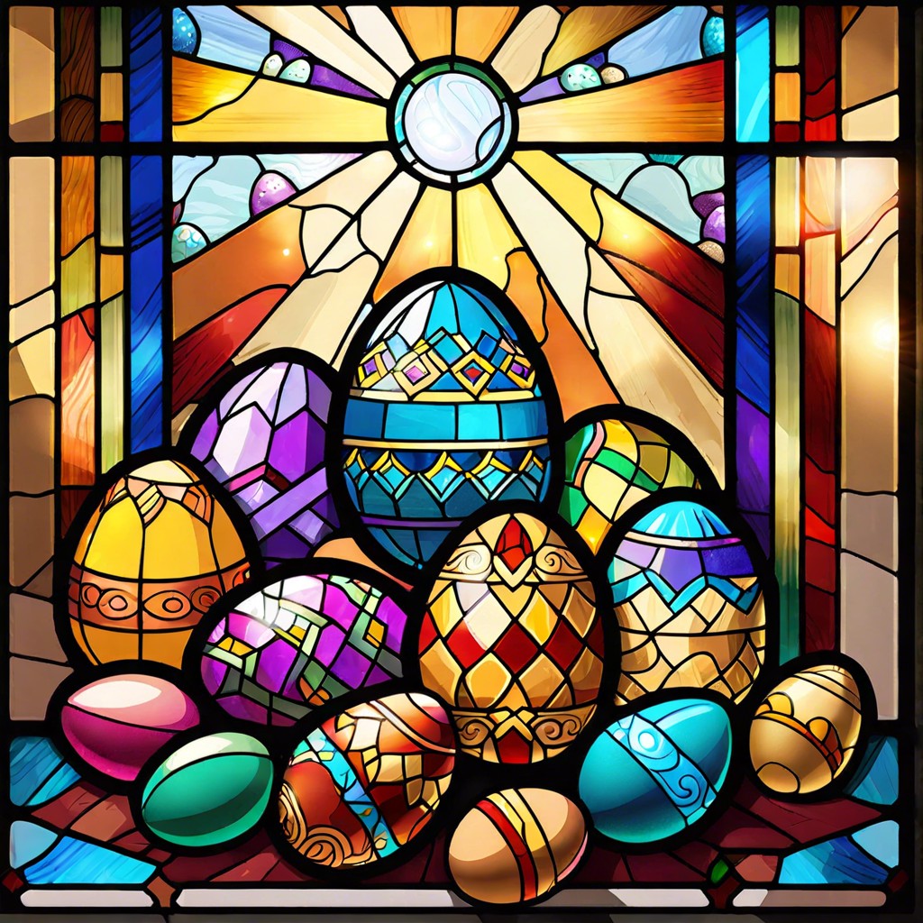 egg cellent stained glass effect