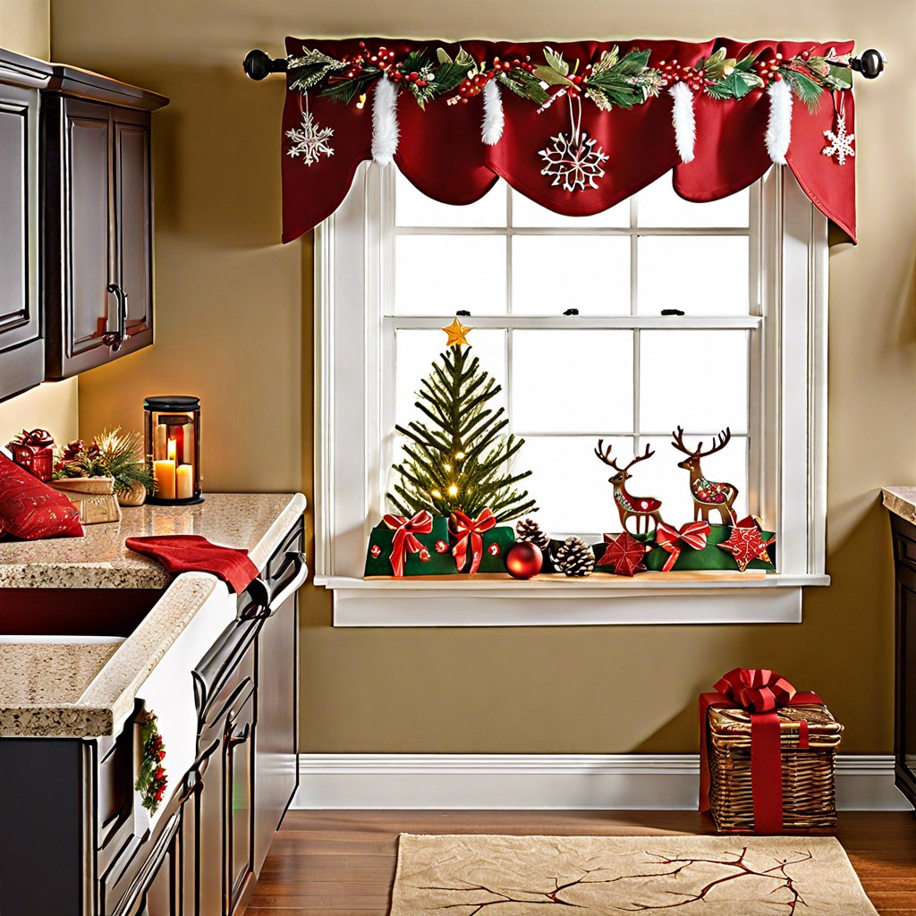 festive holiday themed valances