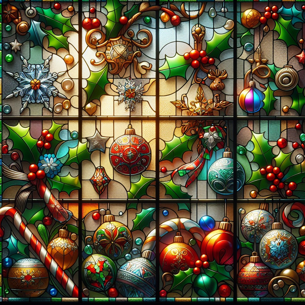 festive window transparency art