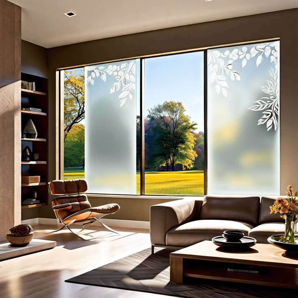 frosted glass decals for privacy and light