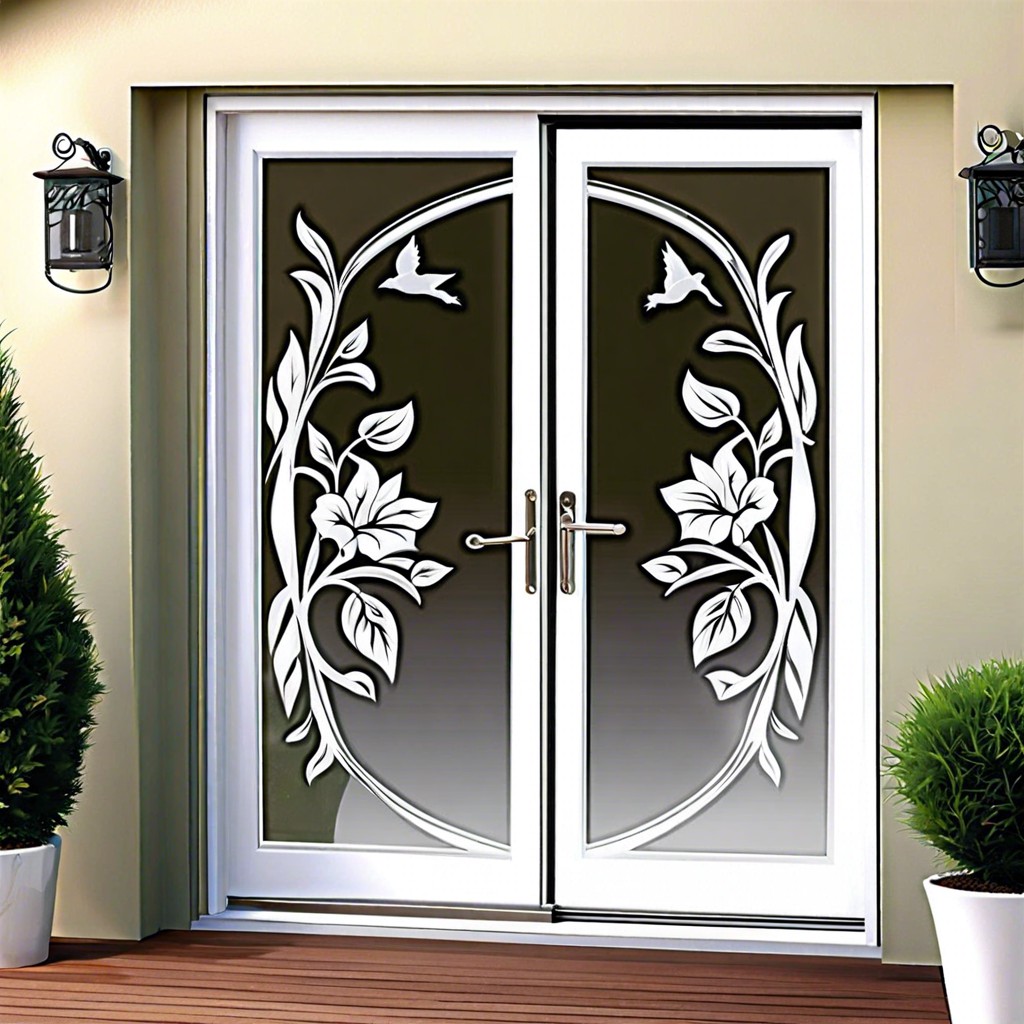 frosted glass vinyl decals
