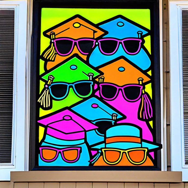 15 Creative Graduation Window Painting Ideas for Memorable Celebrations