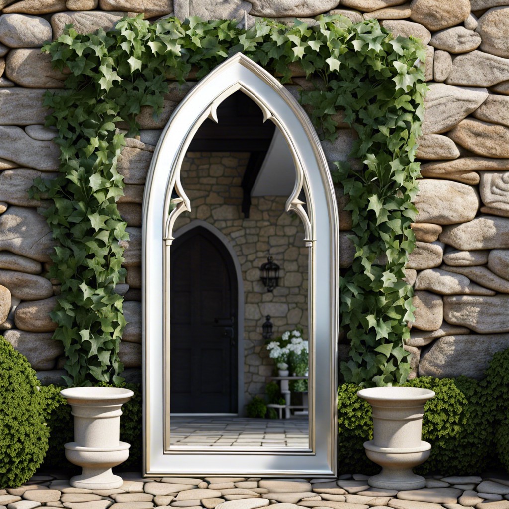 gothic arch mirror conversion for wall decor