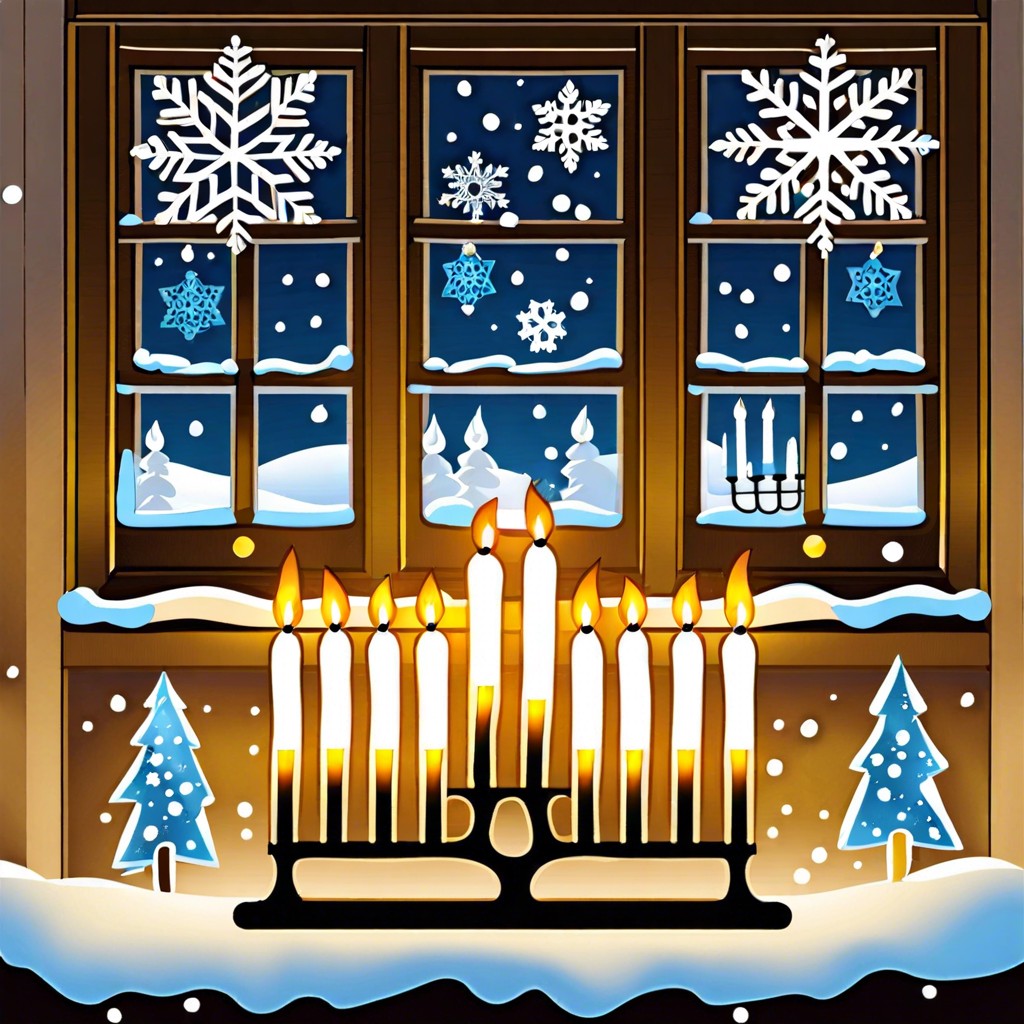 hanukkah menorah display