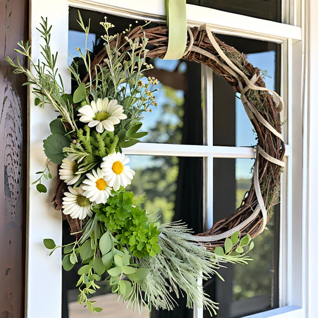 herbal enchantment window wreath