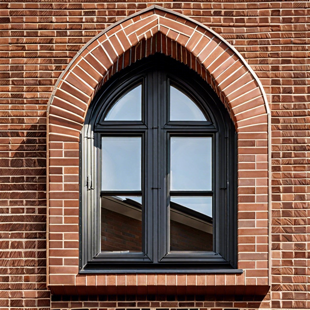 herringbone brickwork window surround