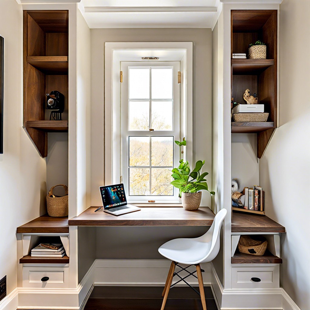 hidden desk nook