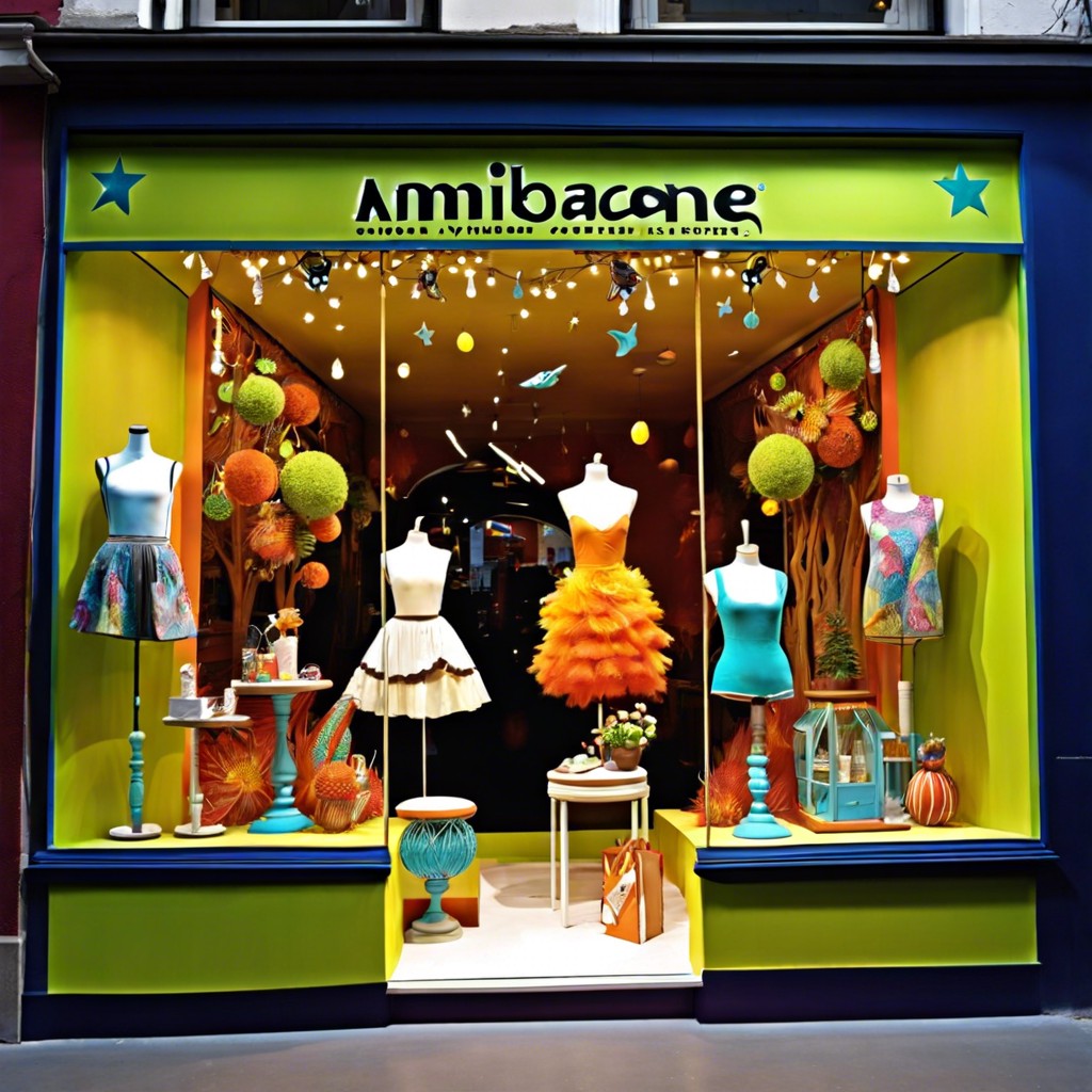 host a weekly window display competition with customers