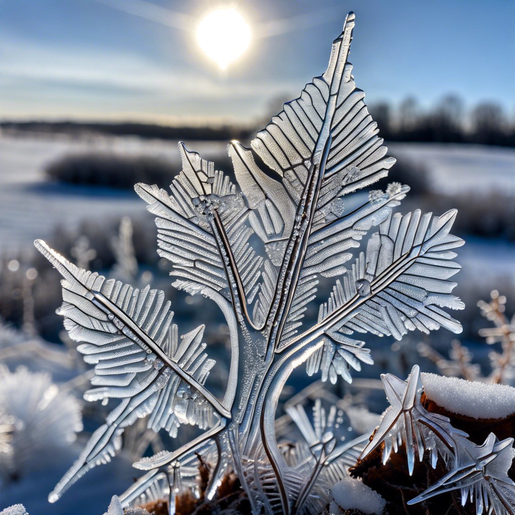 icy crystal patterns