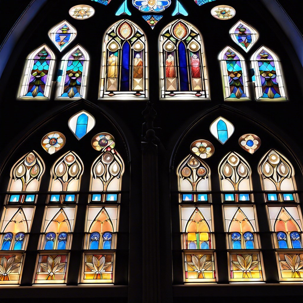 illuminated cathedral window light box