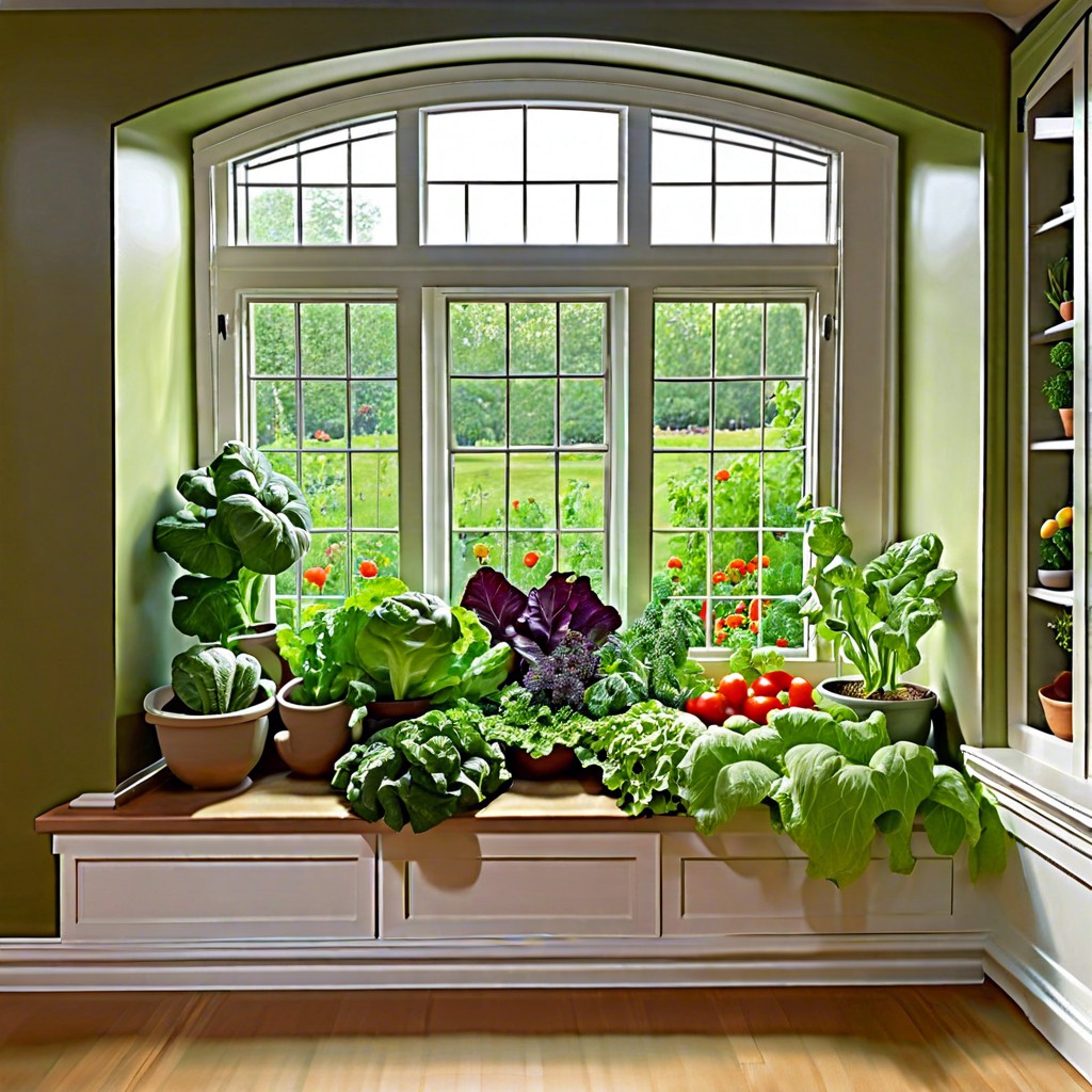 incorporate a window vegetable garden