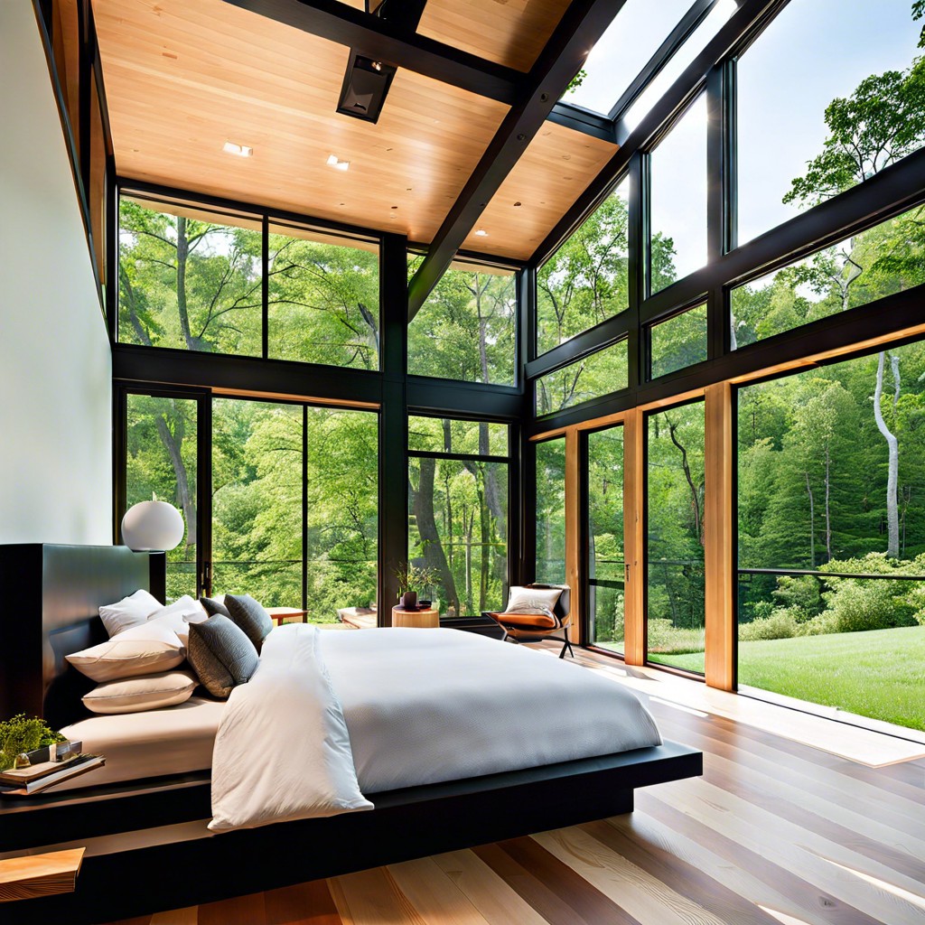 increase space with floor to ceiling windows
