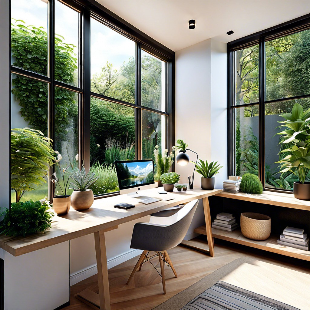 infuse tranquility with a garden view window