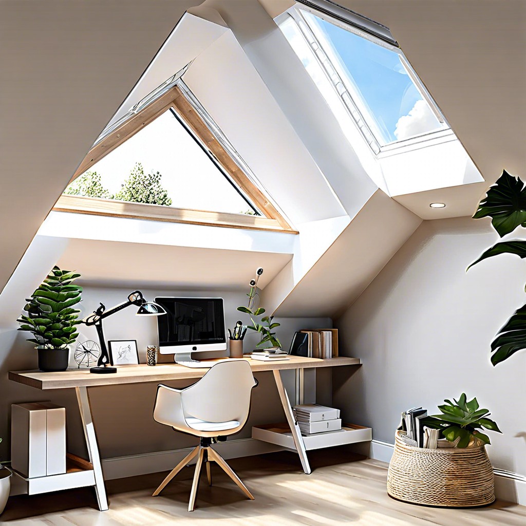 install a skylight for natural overhead light