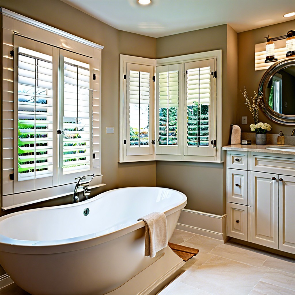 integrated mirror shutters for functionality
