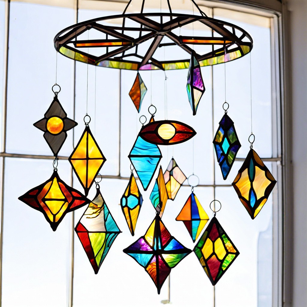 interactive stained glass mobiles