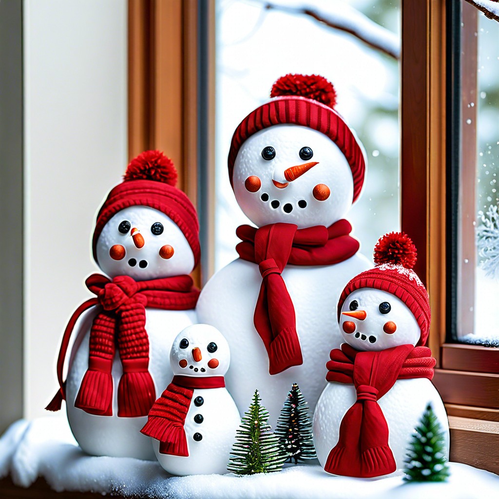 jolly snowman family