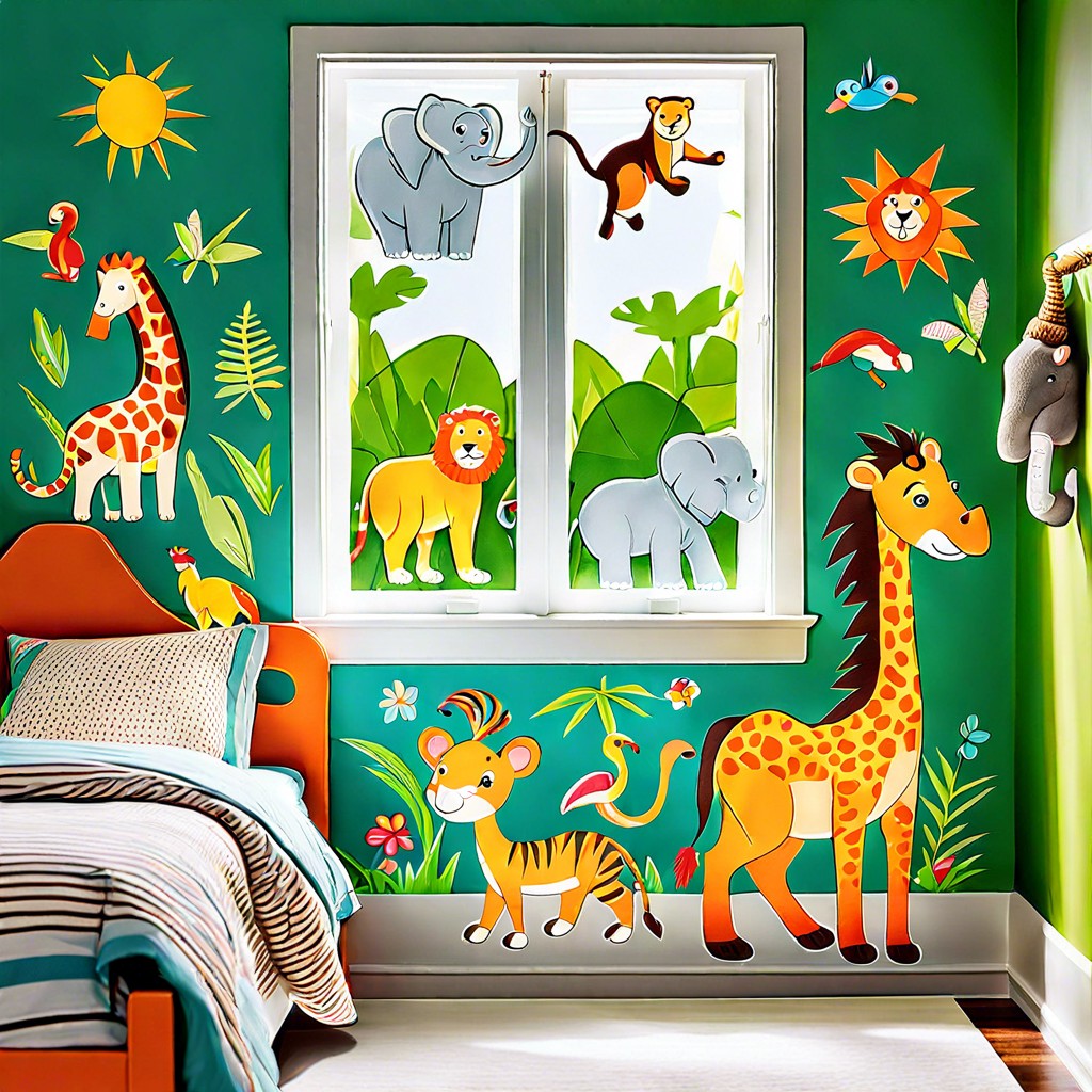 kids room themes – fun characters and shapes for childrens play areas