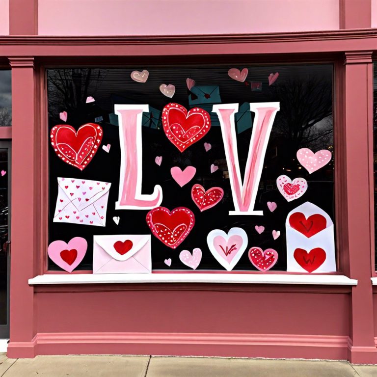 15 Valentine's Day Window Painting Ideas for Creative Decorations