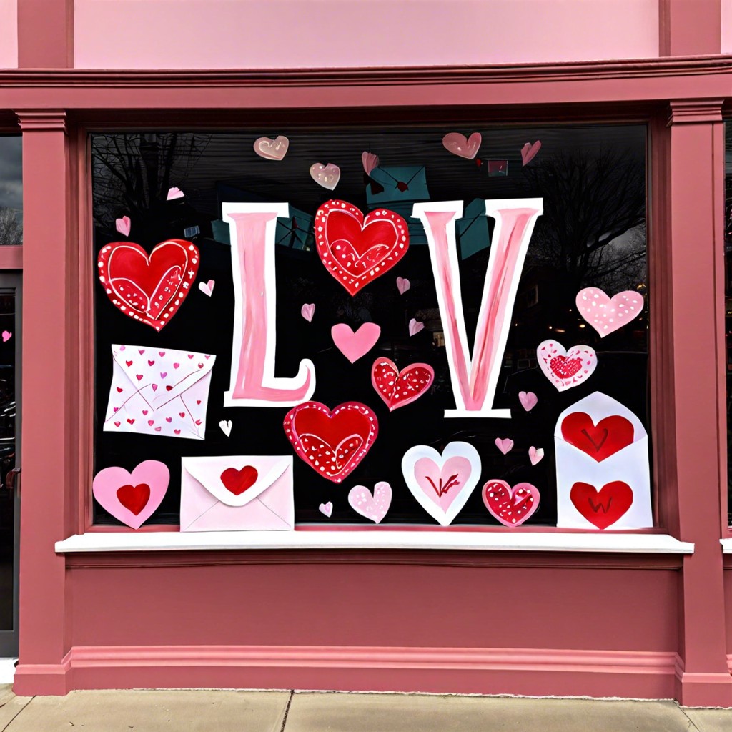 love letter motif window story