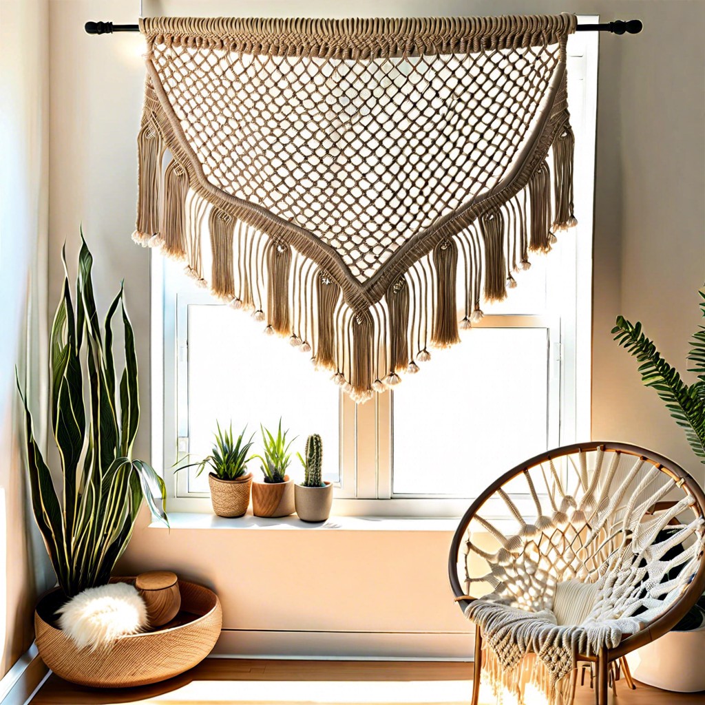 macrame fabric art