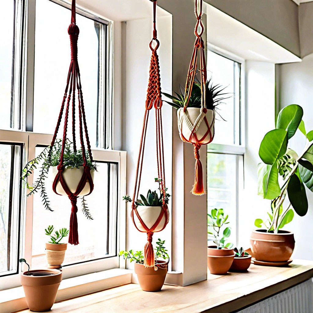 macrame plant hangers