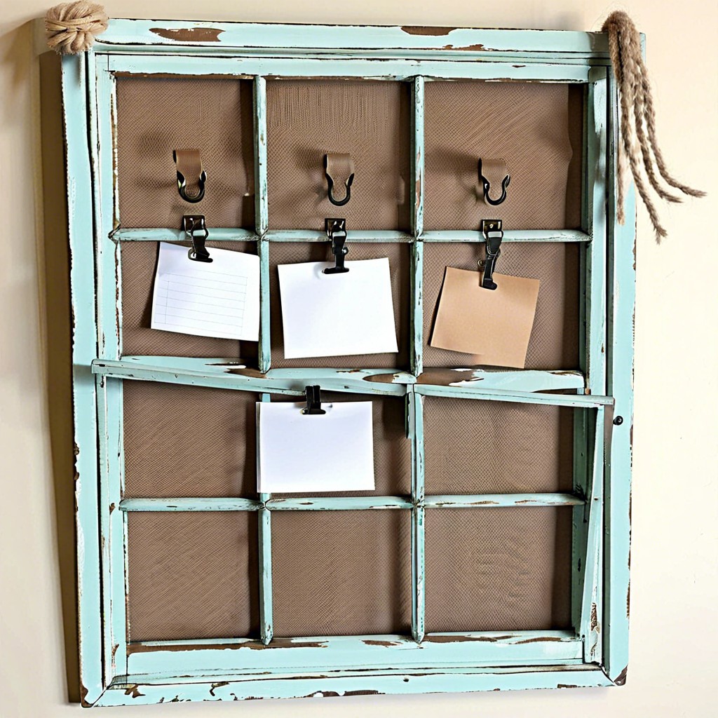 memo board with clips