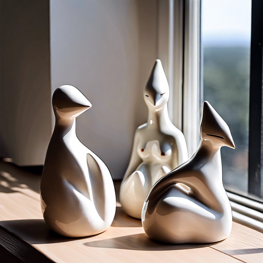 minimalist ceramic figurines