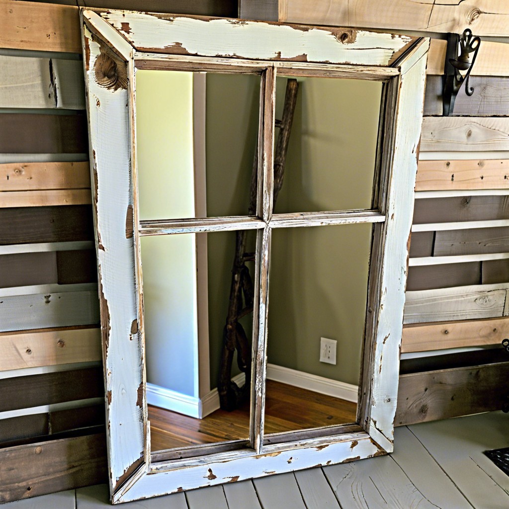mirror made from old window