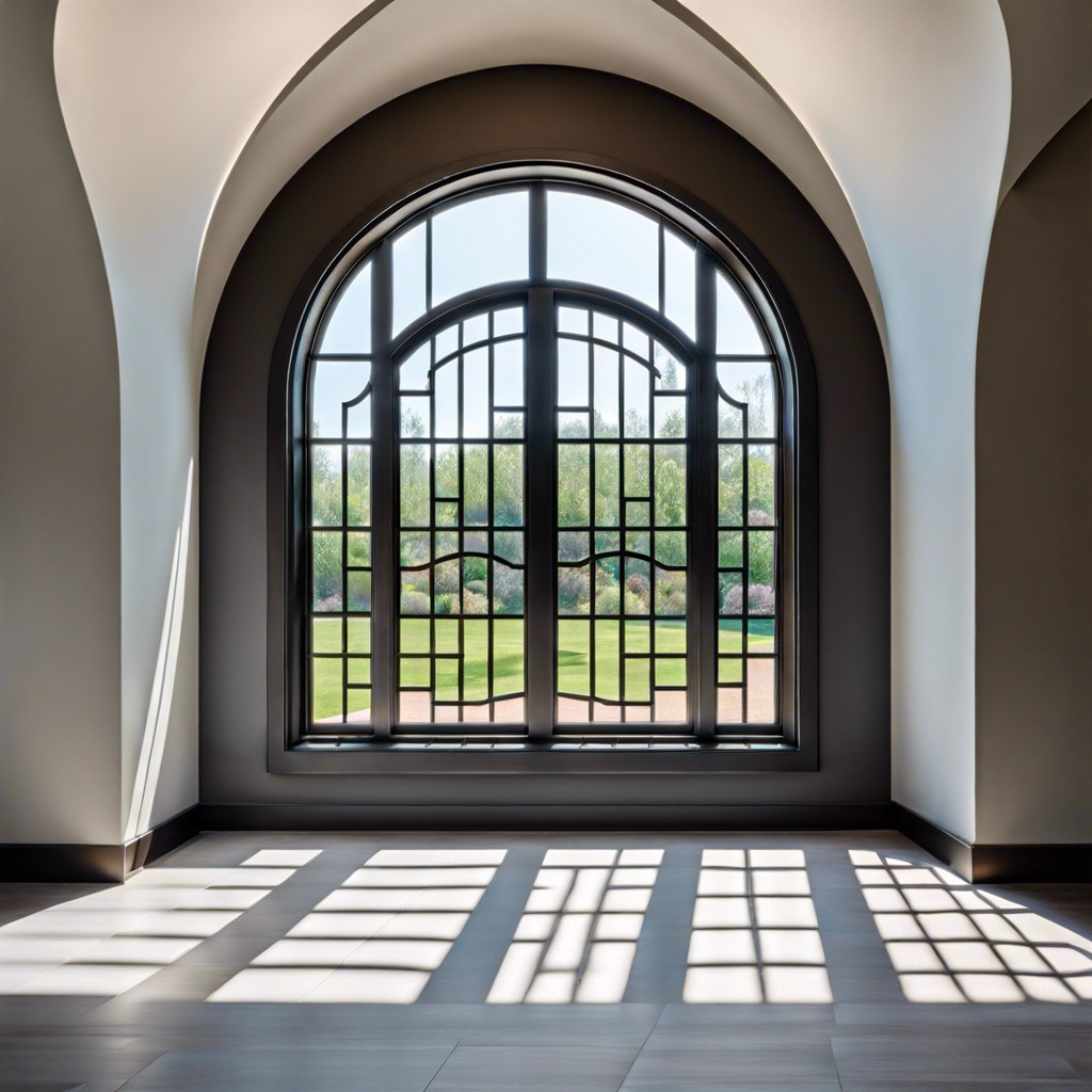 modern arched window frosting patterns
