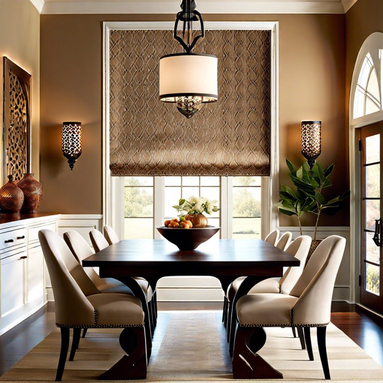 15 Dining Room Bay Window Curtain Ideas for Elegant Spaces