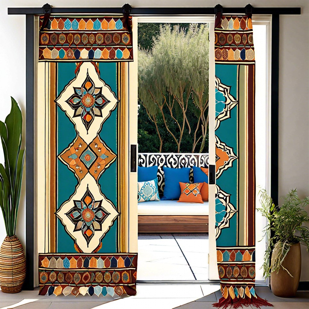 moroccan style tapestry panels