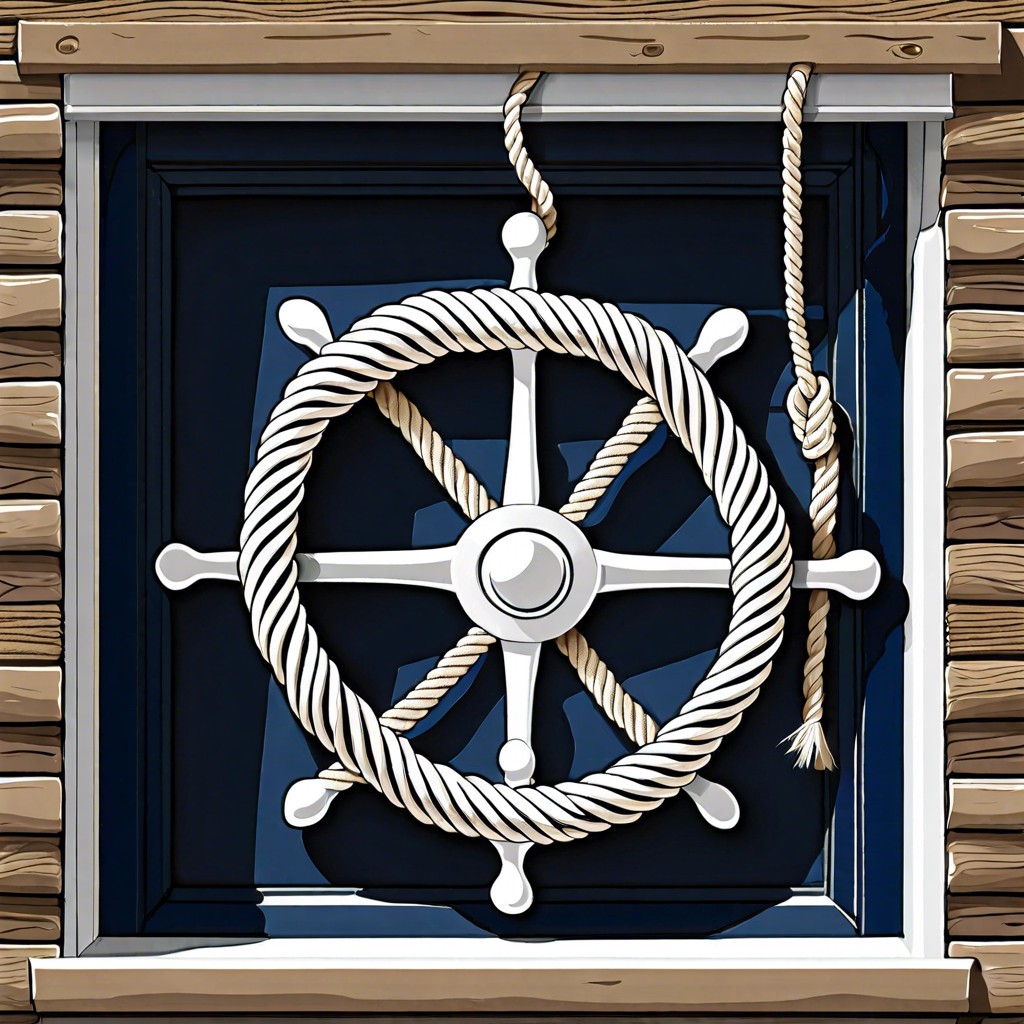 nautical rope lined trim