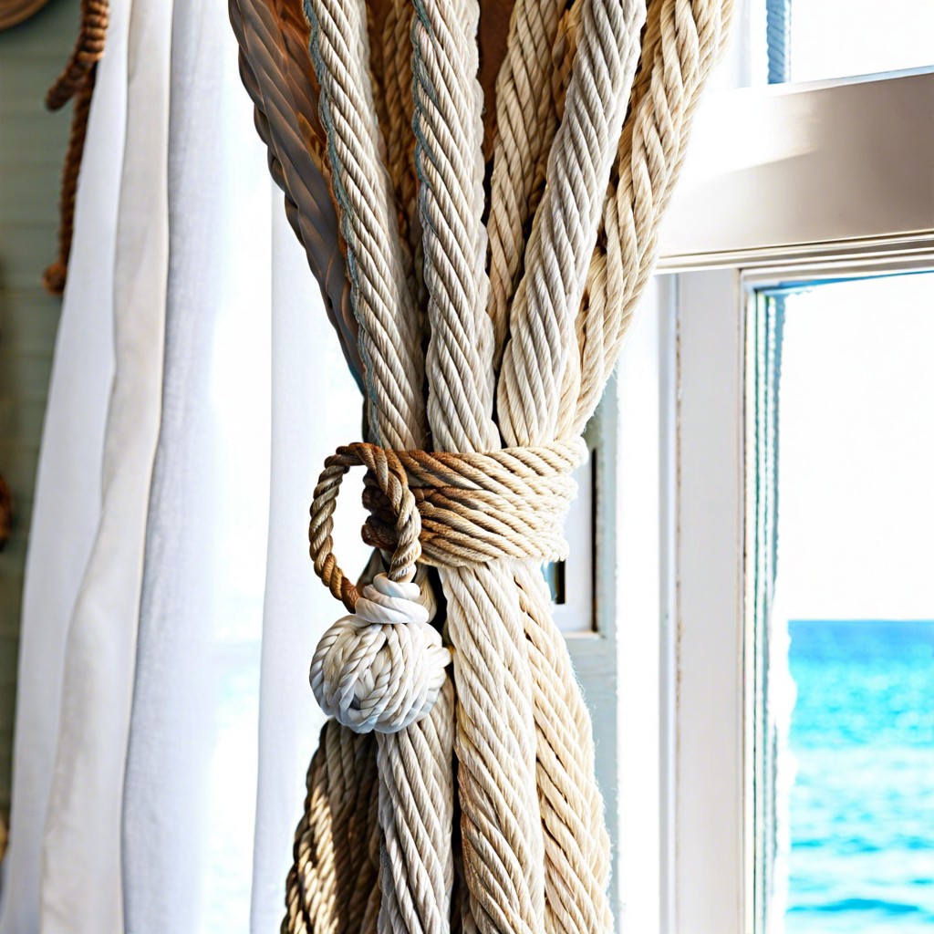 nautical rope tie backs