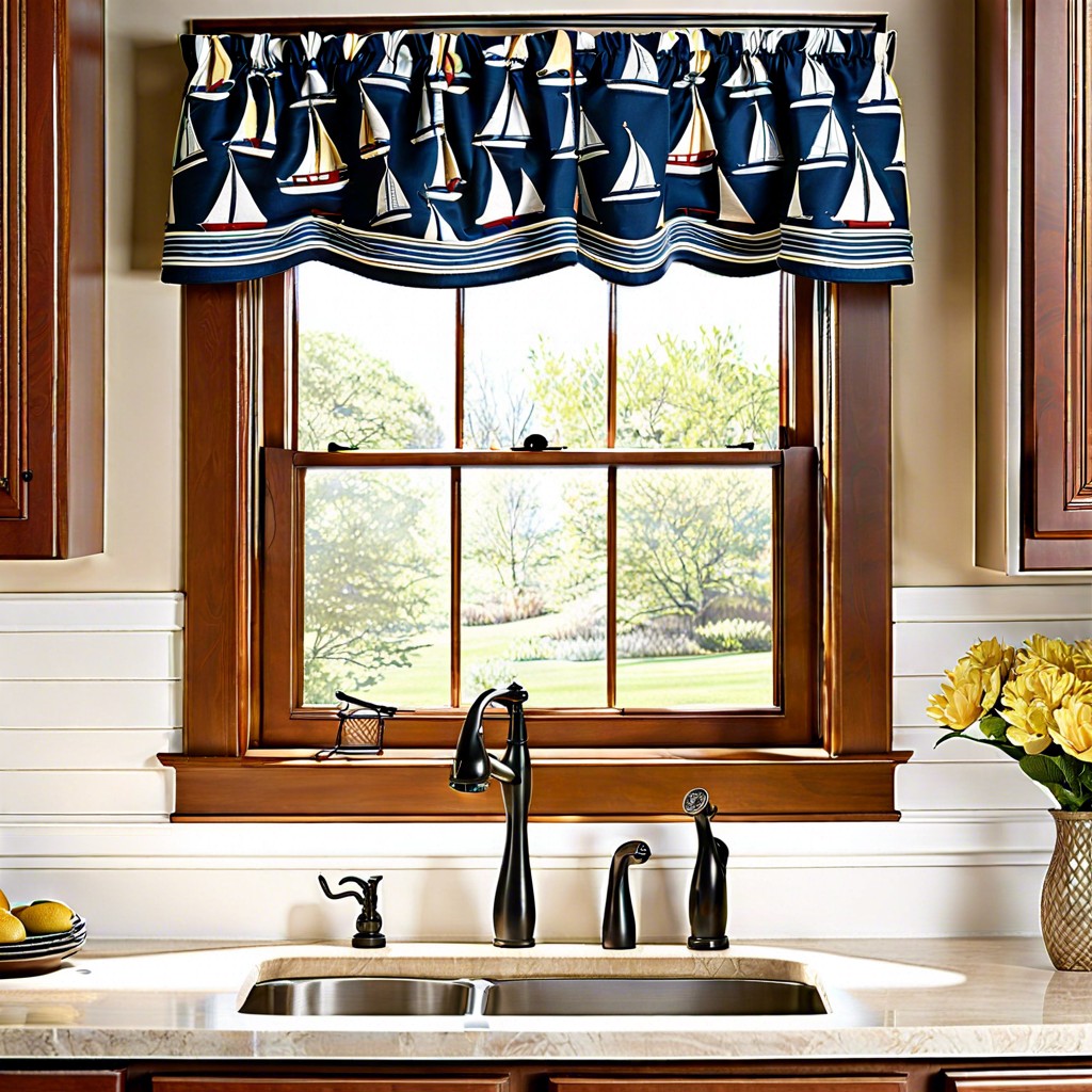 nautical theme tie up valances