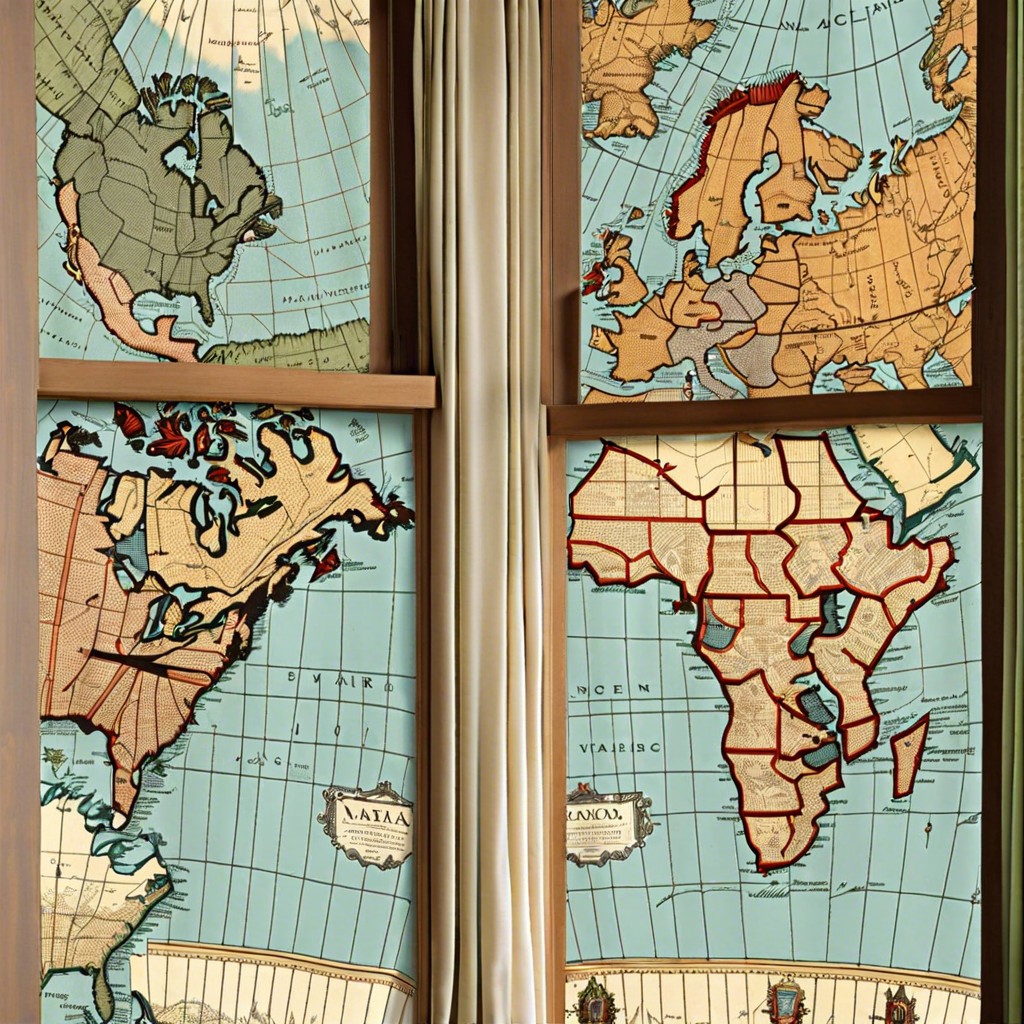 old maps coverage vintage map enthusiasts can repurpose maps as window covers