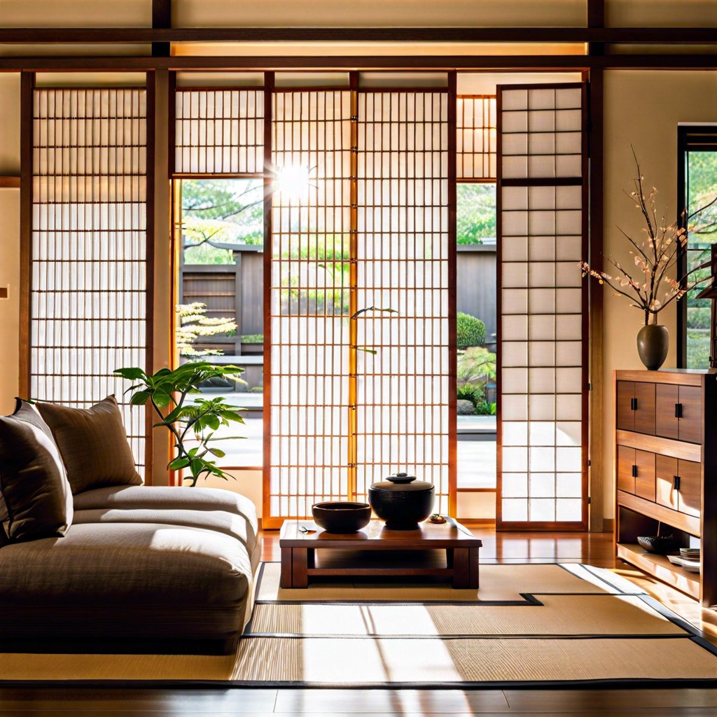 opt for sliding shoji screens for an asian flair