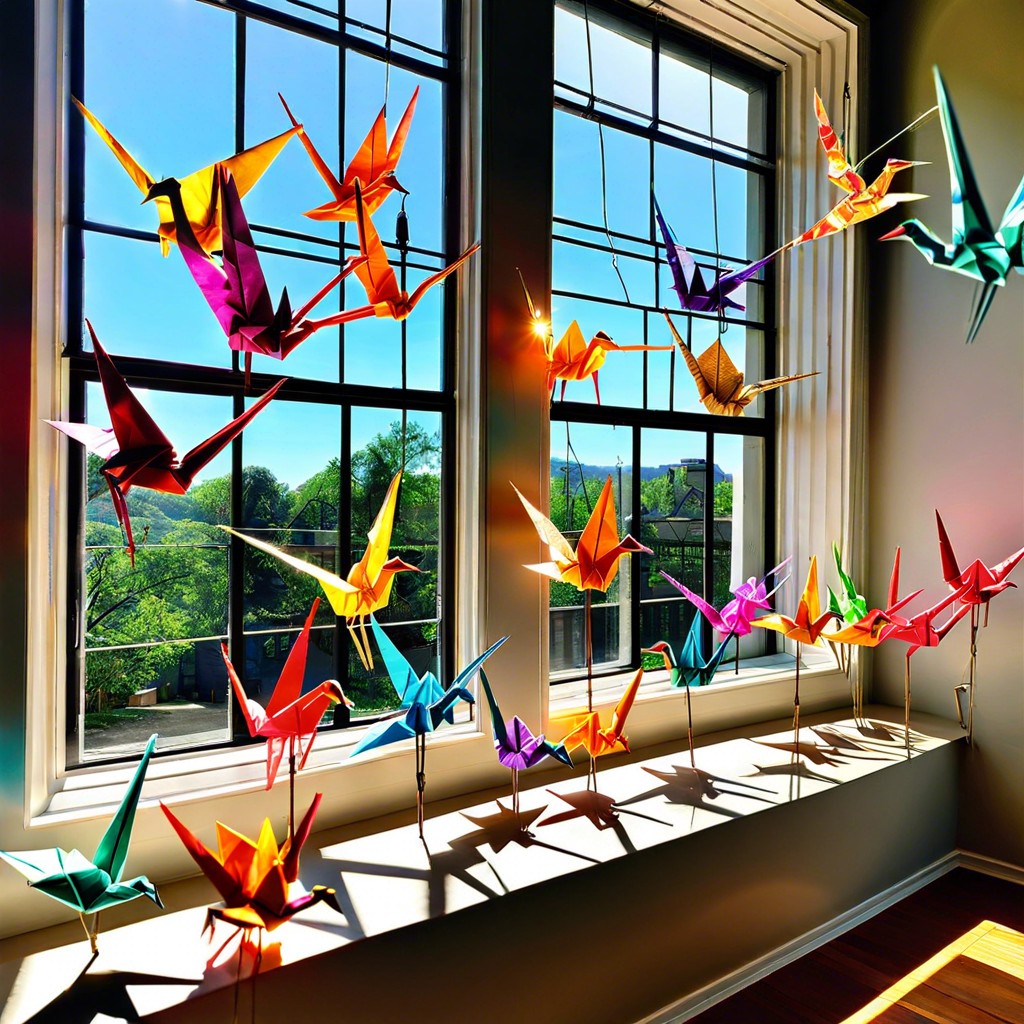 origami art installations