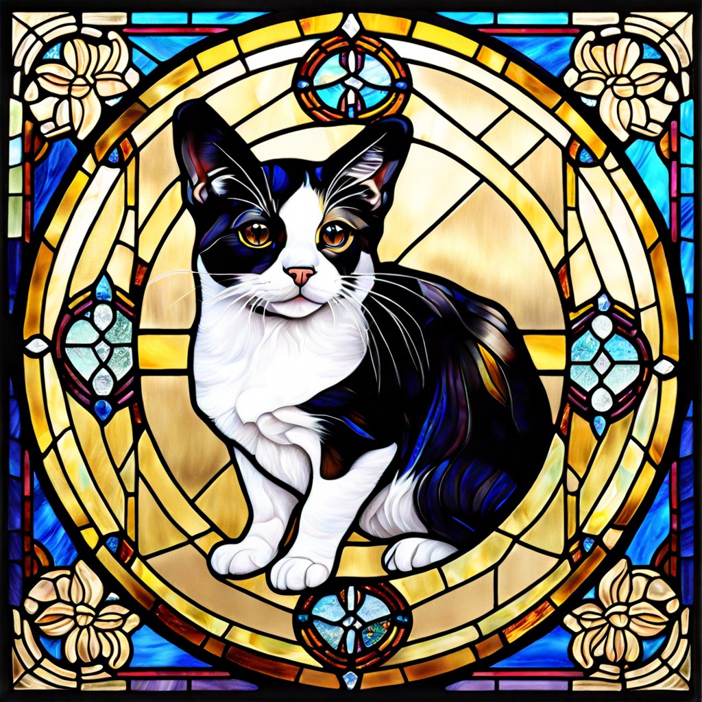 personalized pet portraits in stained glass