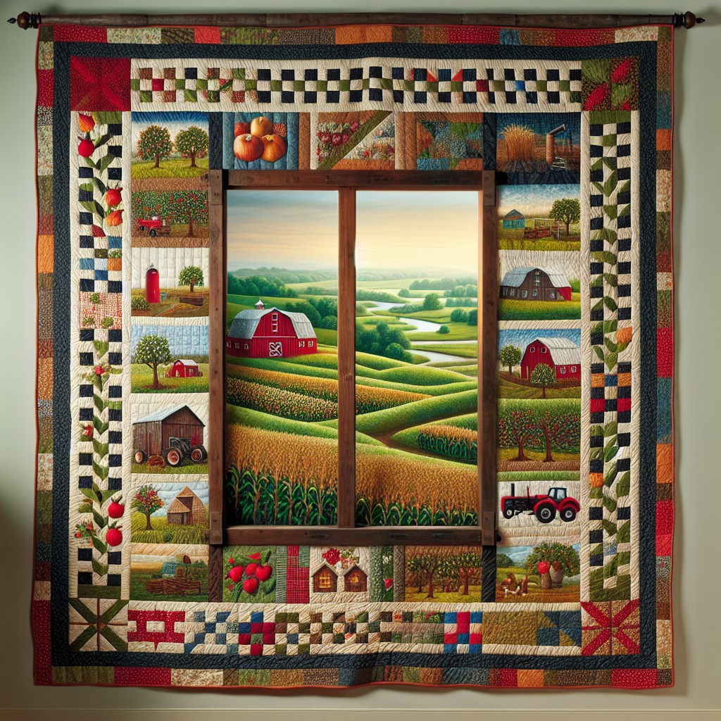 quilted window quilt hangings