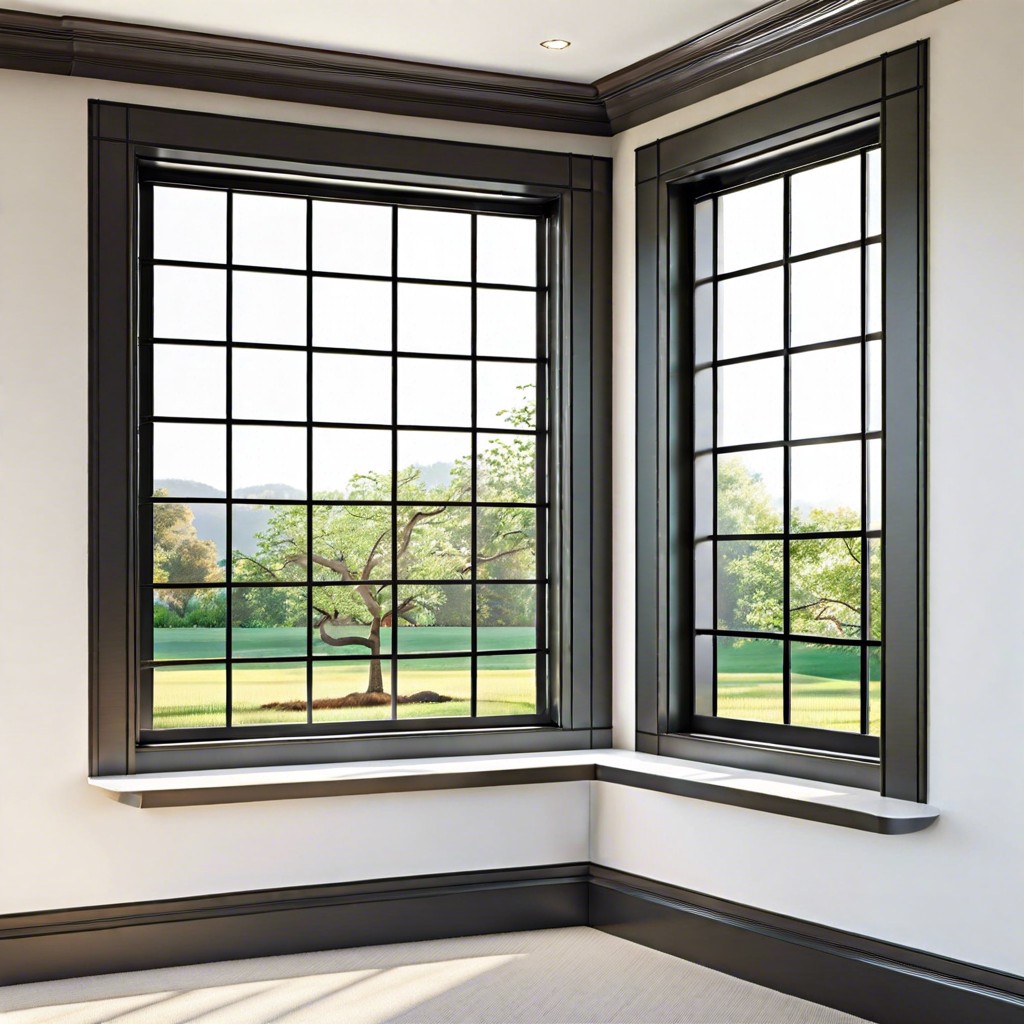 rectangular grid window trim