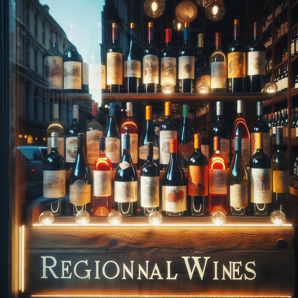 regional wine highlight section