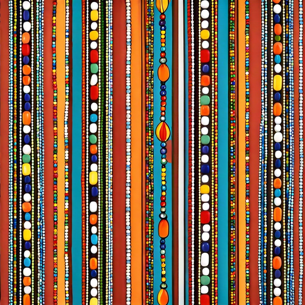 retro inspired bead curtains