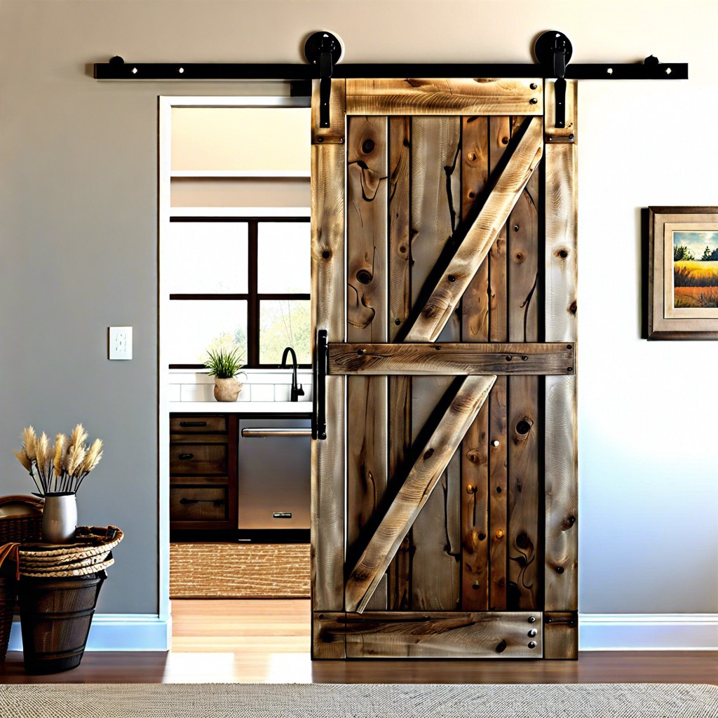 rustic barn door style overlays