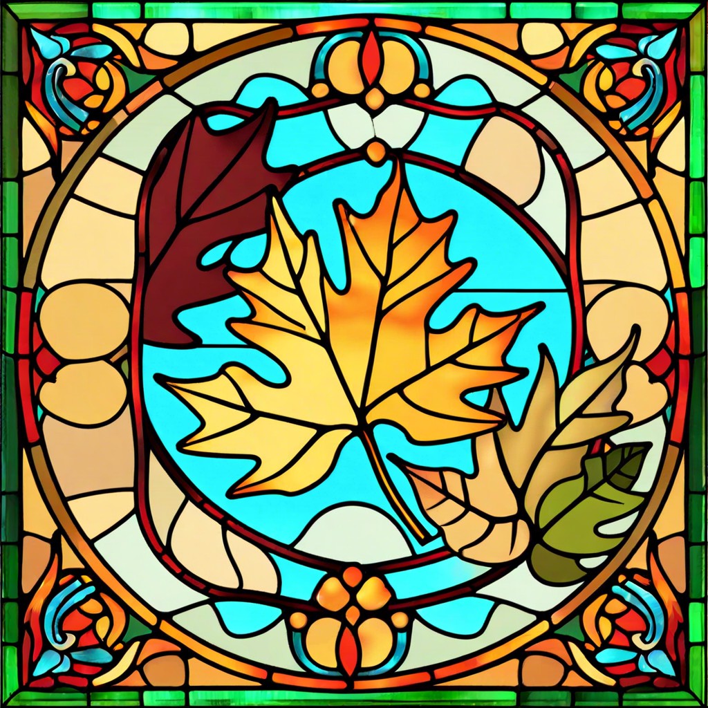 seasonal stained glass window clings