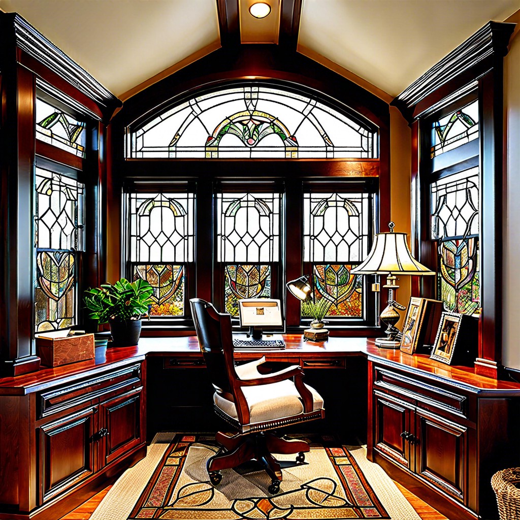 select leaded glass for a classic touch