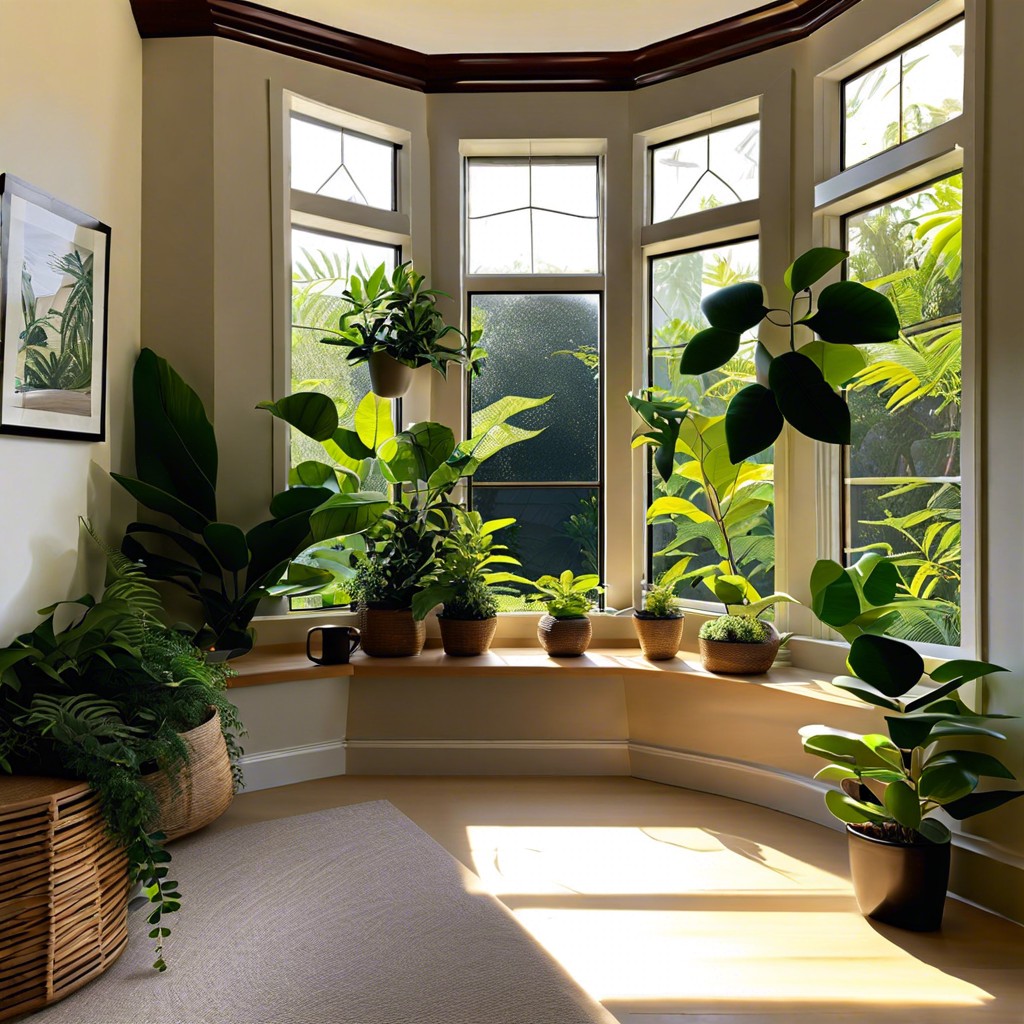 set up a coffee plant window garden